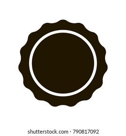 Blank Round Stamp for Logo. Isolated vector Illustration