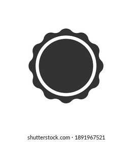 Blank Round Stamps for Logo (Sharp and Rounded edges) - Isolated vector Illustration.