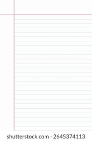 Blank Ruled Paper for Notes 