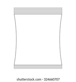 Blank Sachet Bag Packaging vector