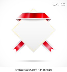 Blank sale tag. Vector illustration