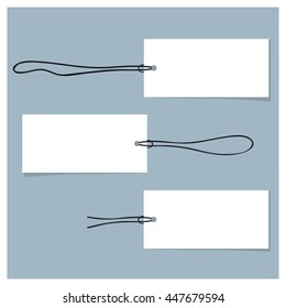 Blank sale tags design template. Vector illustration.