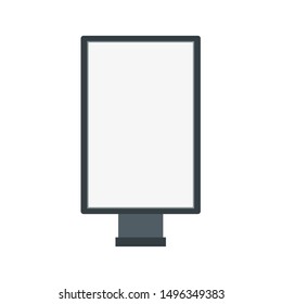 blank screen billboard sign illstration vector