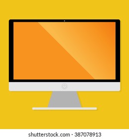 blank screen of computer display