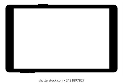 Blank screen tablet frame, Layout of a universal set of devices. UI, tablet mockup for UX for infographics or presentations.