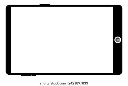 Blank screen tablet frame, Layout of a universal set of devices. UI, tablet mockup for UX for infographics or presentations.