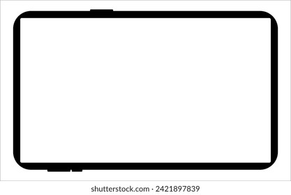 Blank screen tablet frame, Layout of a universal set of devices. UI, tablet mockup for UX for infographics or presentations.