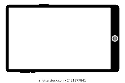 Blank screen tablet frame, Layout of a universal set of devices. UI, tablet mockup for UX for infographics or presentations.