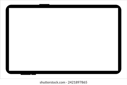 Blank screen tablet frame, Layout of a universal set of devices. UI, tablet mockup for UX for infographics or presentations.