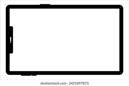 Blank screen tablet frame, Layout of a universal set of devices. UI, tablet mockup for UX for infographics or presentations.