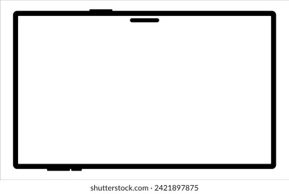 Blank screen tablet frame, Layout of a universal set of devices. UI, tablet mockup for UX for infographics or presentations.