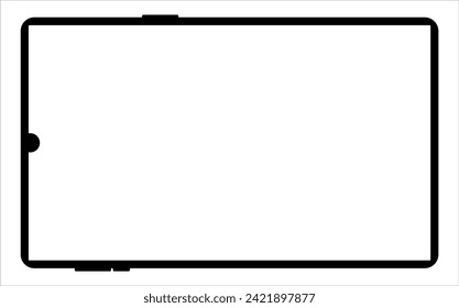 Blank screen tablet frame, Layout of a universal set of devices. UI, tablet mockup for UX for infographics or presentations.