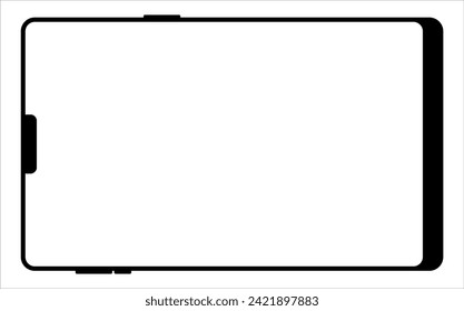 Blank screen tablet frame, Layout of a universal set of devices. UI, tablet mockup for UX for infographics or presentations.