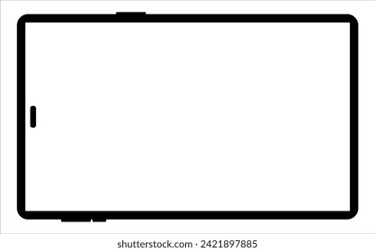 Blank screen tablet frame, Layout of a universal set of devices. UI, tablet mockup for UX for infographics or presentations.