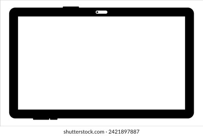 Blank screen tablet frame, Layout of a universal set of devices. UI, tablet mockup for UX for infographics or presentations.