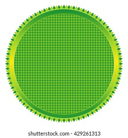 Blank seal in green tones. Vector image.
