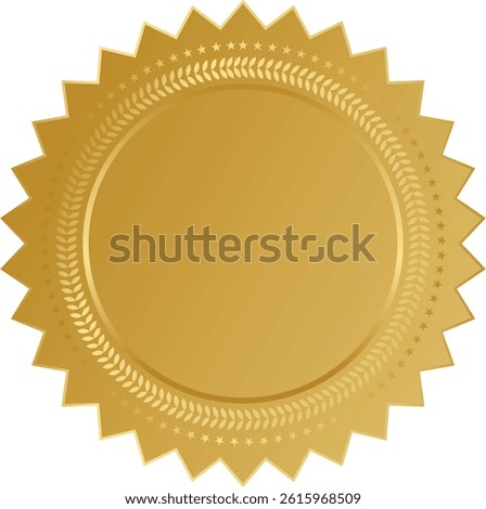 blank seal vector template illustration