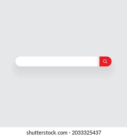 Blank Search Bar Icon Vector. Website Searching Box Illustration