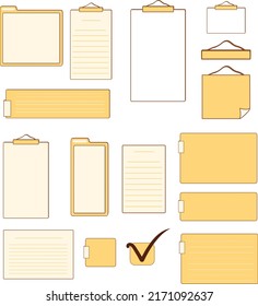 decoración de juego en blanco para el diario y el planificador semanal, y decorativo de memo
