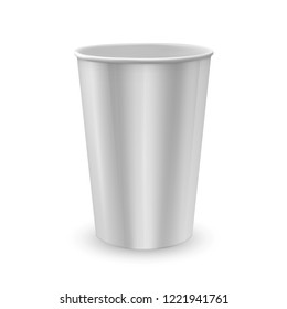 Blank shape for popcorn in white, element for your design, vector illustration