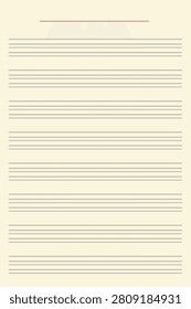 Blank Sheet Music Manuscript Paper Template