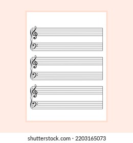 Blank Sheet Music Note Writing 