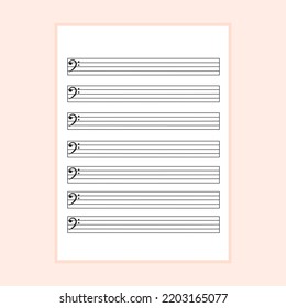 Blank Sheet Music Note Writing 