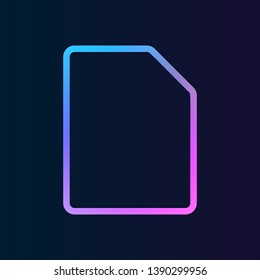 blank sheet nolan icon. Simple thin line, outline vector of web icons for UI and UX, website or mobile application