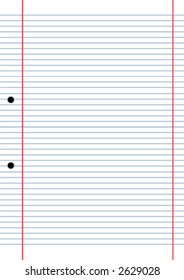 Blank sheet of paper