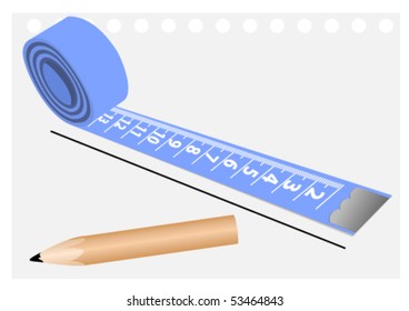Blank sheet of paper and crayon
