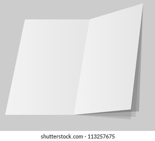 blank sheet of paper. Paper page with curl.