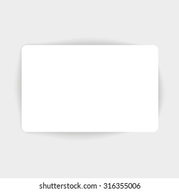 The Blank sheet of paper. Sticker, poster