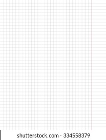 Blank sheet of a school notebook in the cell