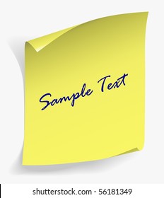 Blank sheet for text. Vector