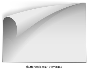 Hoja en blanco de ilustración de papel blanco