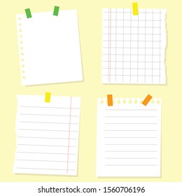 blank sheets
 for notes on stickers