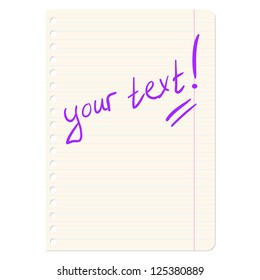 Blank sheets of paper sheet in line. Vector illustration.