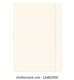 Blank sheets of paper sheet in line. Vector illustration.