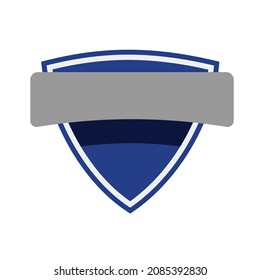 Blindschild-Banner-Emblem-Vorlage Vektordesign