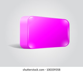 blank shiny lilac web button. eps 10