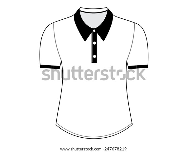 Blank Shirt Short Sleeves Template Men Stock Vector (Royalty Free ...