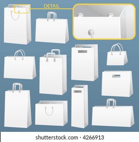 Blank shopping bags. Easy to change colors and modify.