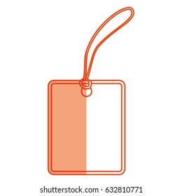 Blank shopping label tag