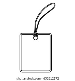 Blank shopping label tag