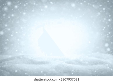 Blank sign with Christmas decorations