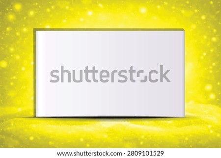 Blank sign with Christmas decorations