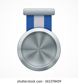 Blank silver medal