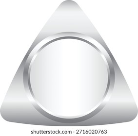 Blank Silver Triangle Delta Banner Template Design