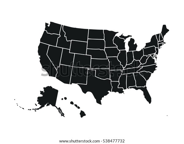 白い背景に空の類似した米国の地図 米国の国 ウェブサイト デザイン カバー インフォグラフィック用のベクター画像テンプレート グラフのイラスト のベクター画像素材 ロイヤリティフリー