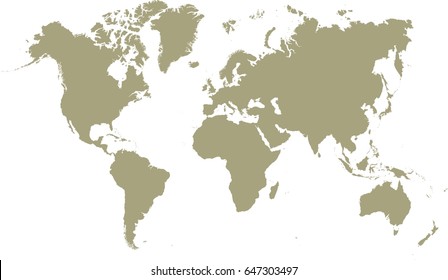 Blank similar world map isolated on white background. Best popular worldmap vector template for website, design, cover, annual reports, infographics. Flat earth graph world map illustration.